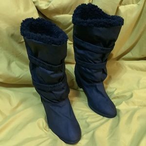 AirStep Black Women’s Slouchy Boot Size 9W